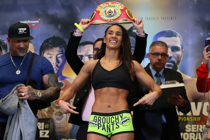 The eight-time world champion in seven weight divisions Amanda Serrano, a n...
